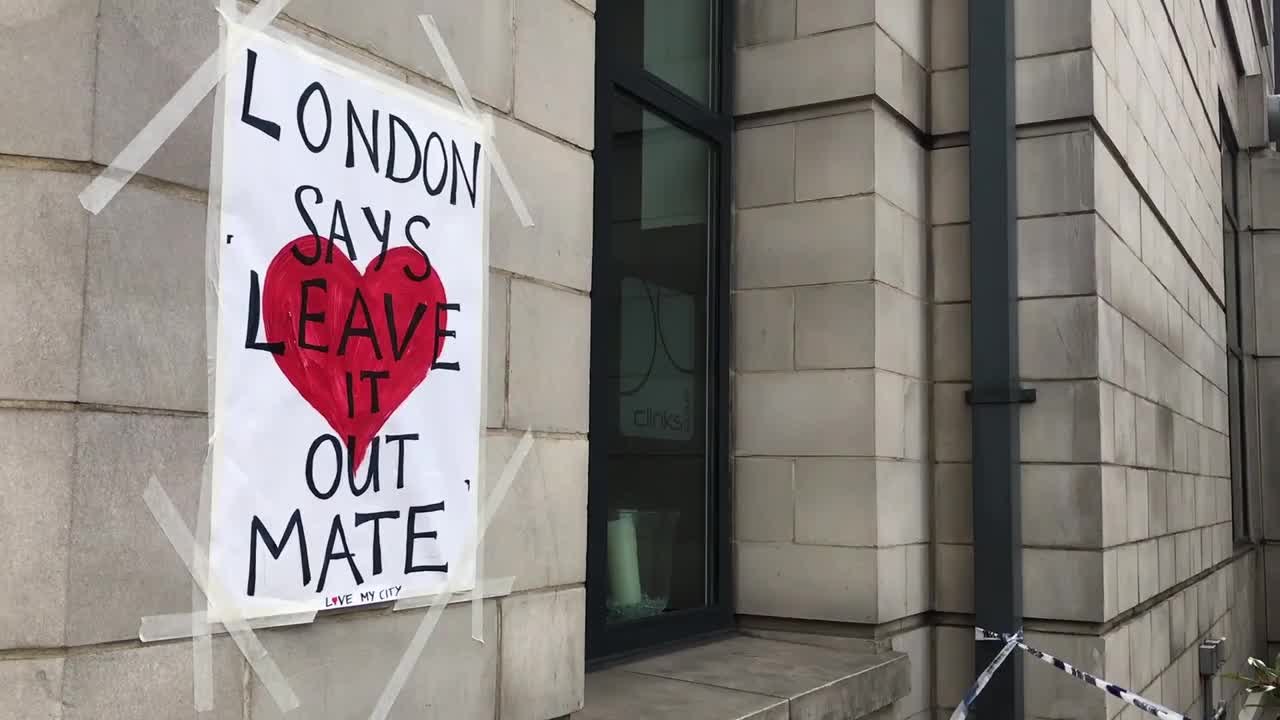The Sign Of Londoners' Defiance To Terrorists
