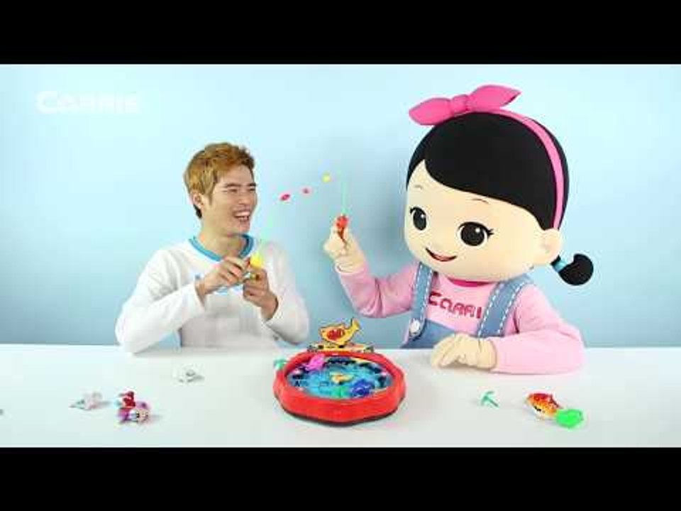 캐빈과 꼬마 캐리의 코코몽 낚시 놀이 장난감 보드게임 대결 l 캐리앤 플레이