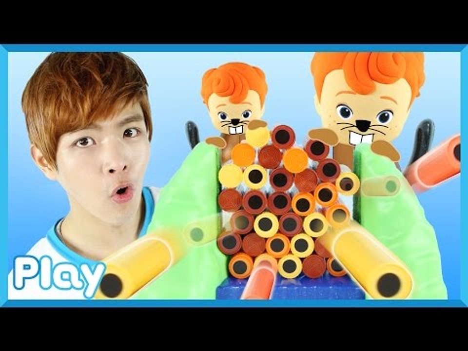 캐빈과 꼬마 캐빈의 내 친구 비버 보드게임 대결 놀이 l 캐리앤 플레이