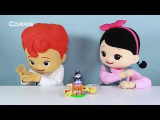 세균맨을 조심해! 캐빈과 캐리의 호빵맨 펀치 보드게임 대결 놀이 | 캐리 앤 플레이