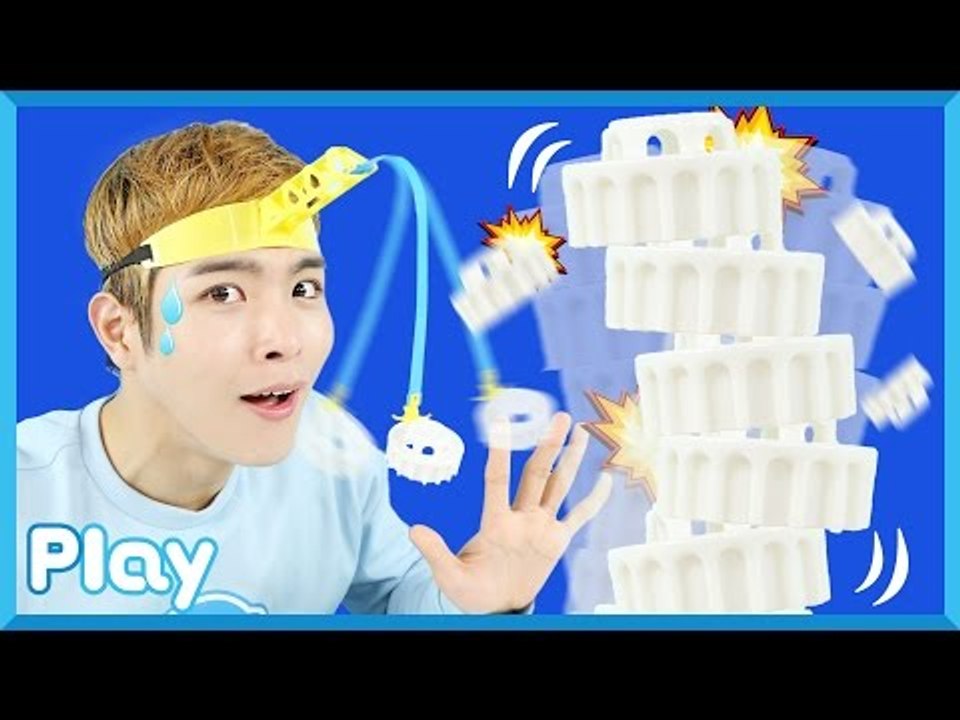 캐빈의 크레인 패닉 보드게임 놀이와 대형 뿅 망치 벌칙 l 캐리앤 플레이
