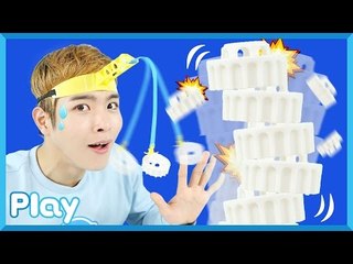 캐빈의 크레인 패닉 보드게임 놀이와 대형 뿅 망치 벌칙 l 캐리앤 플레이