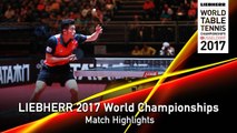 2017 World Championships Highlights I Lee Sangsu vs Wong Chun Ting (1/4)