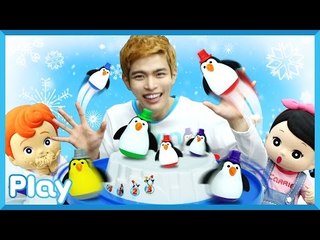 캐빈과 꼬마 캐리, 꼬마 캐빈의 고지탈환 펭고펭고 보드게임 대결 l 캐리앤 플레이