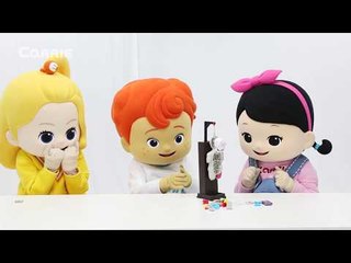 캐빈, 캐리, 엘리의 해골 장난감 보드게임 놀이 l 캐리 앤 플레이