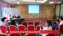 Kosova'nın aday kadrosu açıklandı