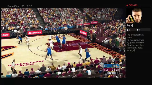 NBA 2k17 Golden State Warriors vs Cleveland Cavaliers Finals GAME 3 Live PS4 Broadcast (3)