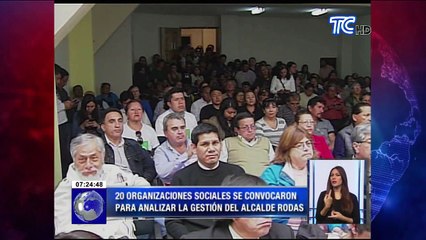 20 organizaciones sociales se convocaron para analizar la gestión del alcalde Rodas