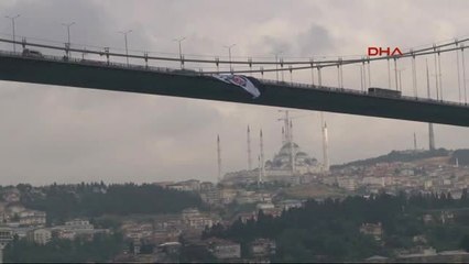 Boğaz'da Beşiktaş Bayrağı Dalgalanmaya Başladı