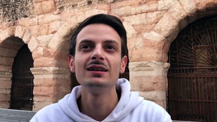 Rovazzi backstage all'Arena di Verona