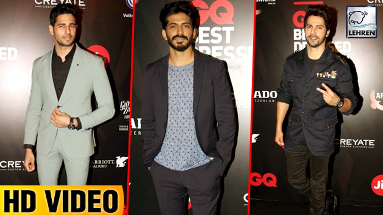 Bollywood Actors At GQ Best Dressed Awards Red Carpet 2017