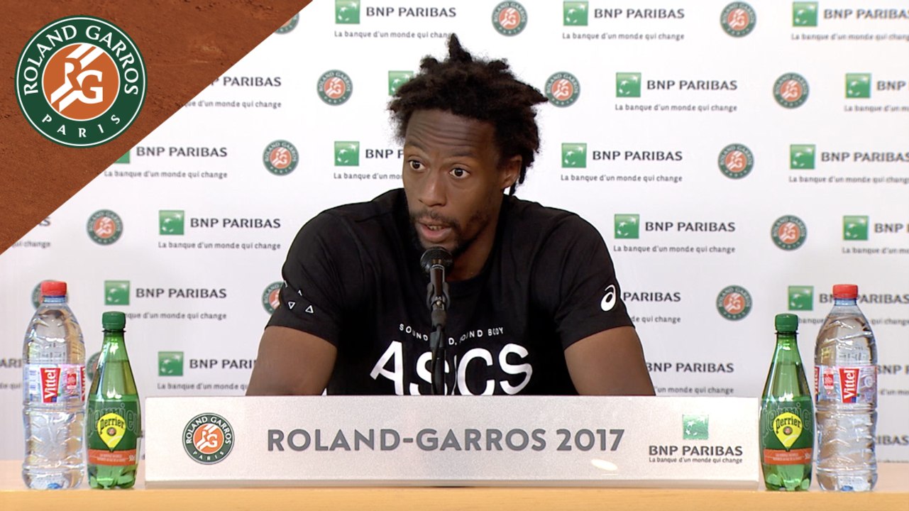 Roland Garros 2017 :  1/8 de finale Conférence de presse Gaël Monfils