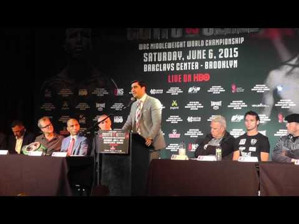 Miguel Cotto vs Daniel Geale Press Conference - esnews boxing