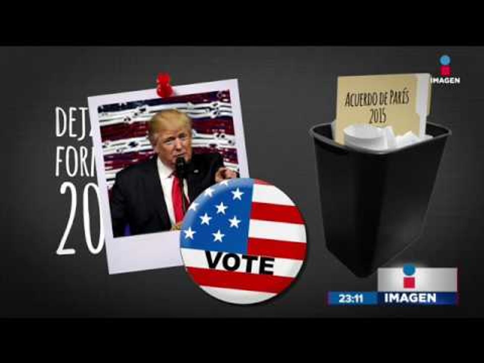 Donald Trump saca a Estados Unidos de los acuerdos de Párís | Noticias con Ciro Gómez Leyva