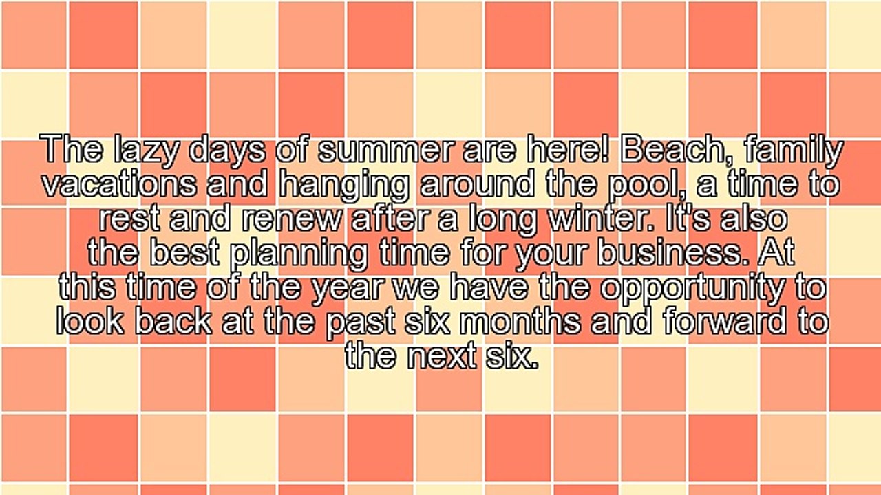 Summer To Do List for Day Spas