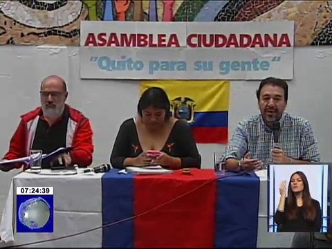 20 organizaciones sociales de Quito se reunieron para analizar la gestión del Alcalde Rodas