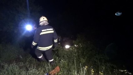 Kontrolden Çıkan Araç Şarampole Uçtu: 3 Yaralı