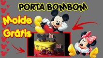 DIY PERSONALIZADOS  MICKEY E MINNIE COM MOLDE GRÁTIS  - DIY PORTA BOMBOM - ARQUIVO DISPONÍVEL PARA CORTE NA TESOURA OU SILHOUETTE