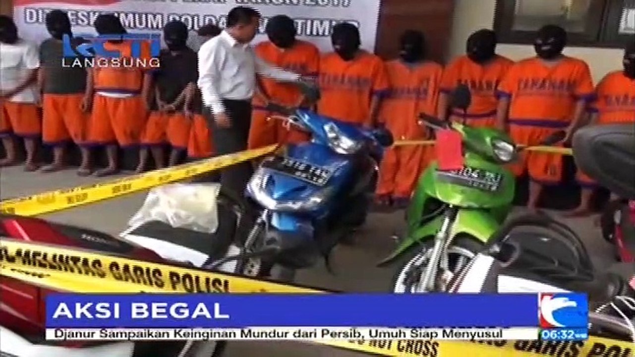 Belasan Pelaku Begal Ditangkap
