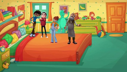 Bilgecan Dede Ayşe Usta Azmi Akın Tosi Beş Küçük Maymun Zıplamış Yatakta Şarkısıyla Zıplıyor,Çizgi film izle 2017