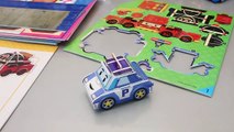 Police Car Ambulance Robocar Poli Papercraft Paper Kit Toy Surprise Eggs