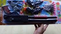 TOY GUNS FOR with Shotgun and Two Revolver Soft Bullet Guns for Kids an
