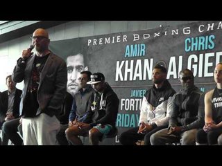 Amir Khan and Chris Algieri Speak at presser