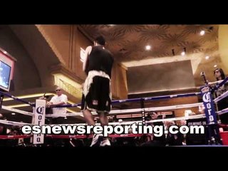Who Has The Fastest Hands In Boxing? Manny Khan Berto Mayweather - esnews