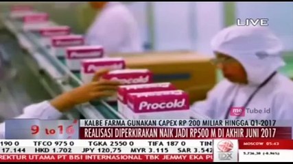 Kalbe Farma Gunakan Capex Rp200 Miliar Hingga Q1-2017
