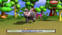 Hippopotamus |  3D animated nursery rhymes for kids with lyrics | popular animals rhyme for kids | Hippopotamus song | Animal songs | Funny rhymes for kids | cartoon | 3D animation | Top rhymes of animals for children
