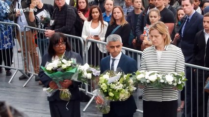 Mayorof London Sadiq Khan pays tribute to London Bridge victims