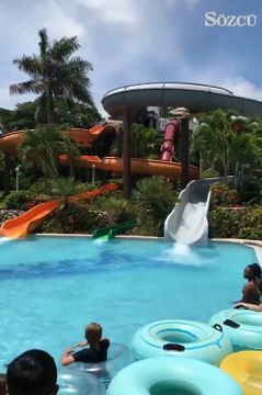 Su parkında öyle bir atlayış gerçekleştirdi ki..