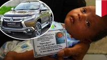 Nama unik: bayi bernama Pajero Sport, diberi hadiah oleh Mitsubishi Indonesia- TomoNews