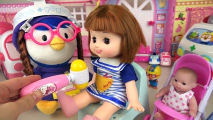 Hello Kitty doctor kit and Baby doll hospital toys play