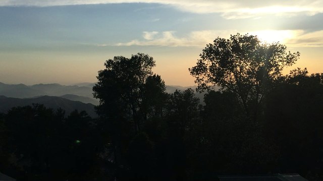 Queen Hill Murree view from Mall Road Pakistan Video 2