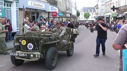 Reconstitution d'un exode ville de Carentan DDAY 2017