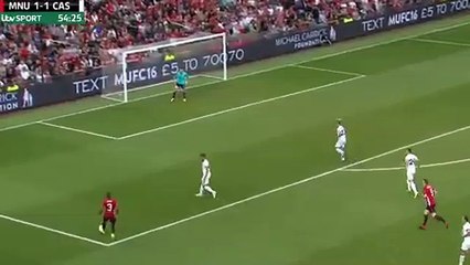 WorId cIass shot on goaI from Gary NeviIIe. Match AII-Stars 03/06/17.