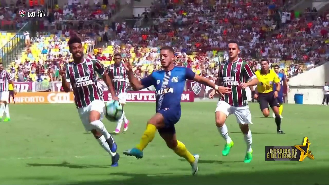 82.Fluminense 3 x 2 Santos - Melhores Momentos & Gols - Brasileirão Série A 2017