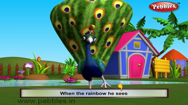Peacock | 3D animated nursery rhymes for kids with lyrics | popular Birds rhyme for kids | Peacock song | bird songs | Funny rhymes for kids | cartoon | 3D animation | Top rhymes of bird for children