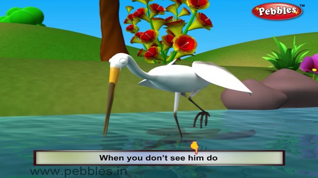 Stork | 3D animated nursery rhymes for kids with lyrics | popular Birds rhyme for kids | stork song | bird songs | Funny rhymes for kids | cartoon | 3D animation | Top rhymes of bird for children