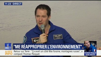 Thomas Pesquet : "Là aujourd’hui tout mouvement me coûte"