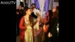 Maya Ali and Imran Abbas dancing at the Aiman and Muneeb engagement ceremony