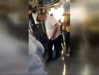 Metrobüste yolcu şoföre silah çekti
