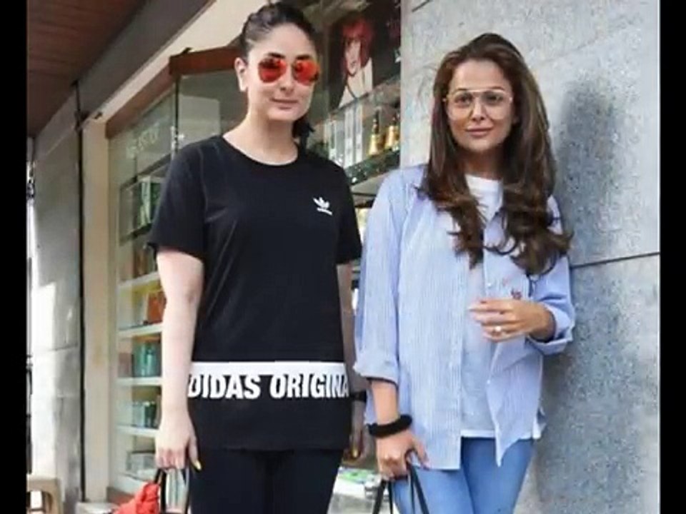 Kareena Kapoor Khan and Amrita Arora salon session in Bandra