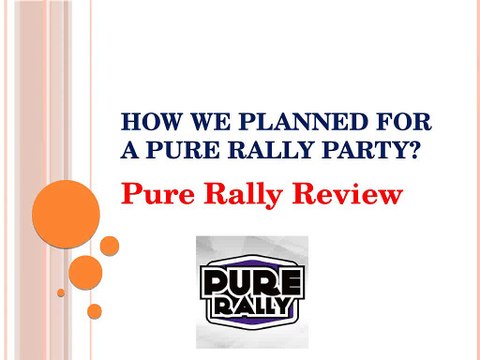 Pure Rally Review, Pure Rally Trading Standards, Pure Rally 2015