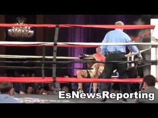 Boxing Star Natu Visinia wins via monstar KO! esnews boxing