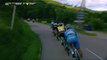 Le peloton en chasse derrière les échappés / The peloton chasing the breakaway - Etape 3 / Stage 3 - Critérium du Dauphiné 2017