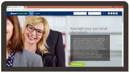 Electronic document signature -sharecredentials
