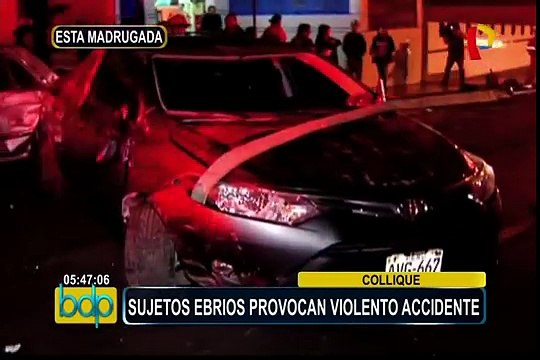 Comas: sujetos en presunto estado de ebriedad provocan aparatoso accidente vehicular
