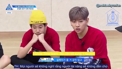 [Nasa Subteam][VIETSUB] Yoon Jisung x Noh Taehyun tranh cãi  (Produce 101 Season 2 Ep 9) CUT